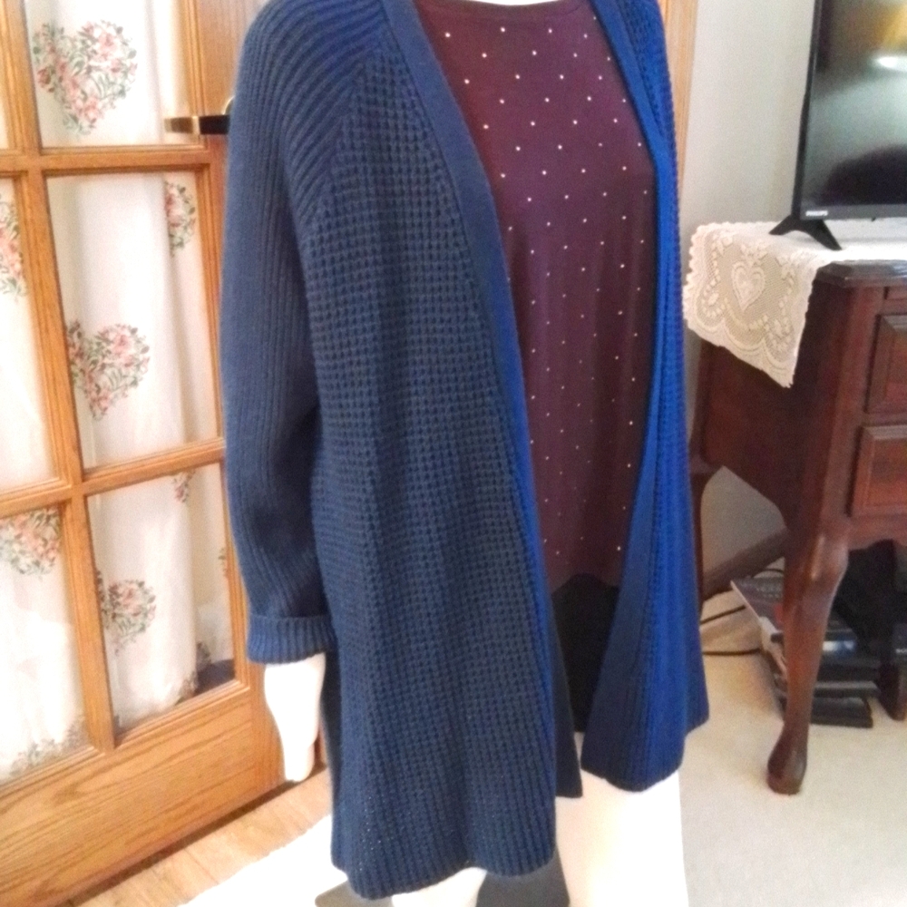 Ellos sweater NWOT, navy blue, size large